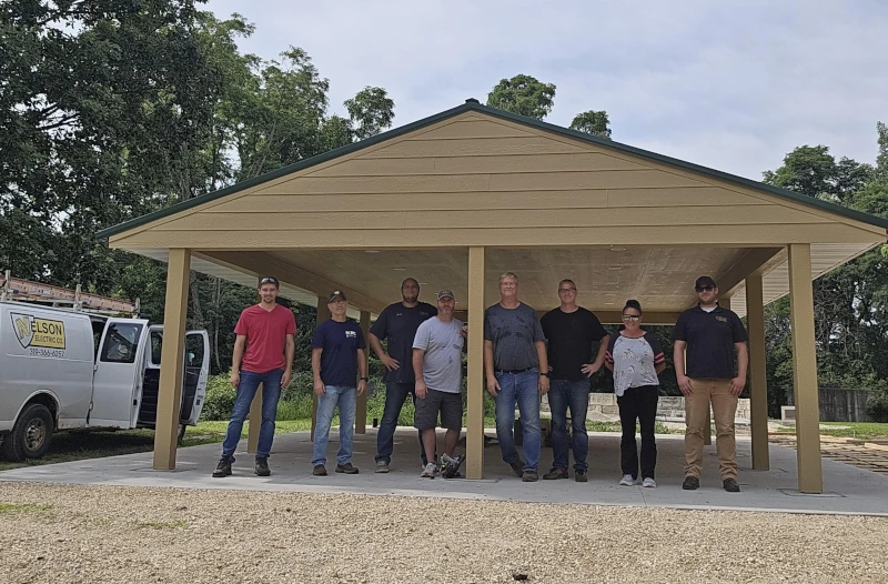 nelson electric team on the jobsite